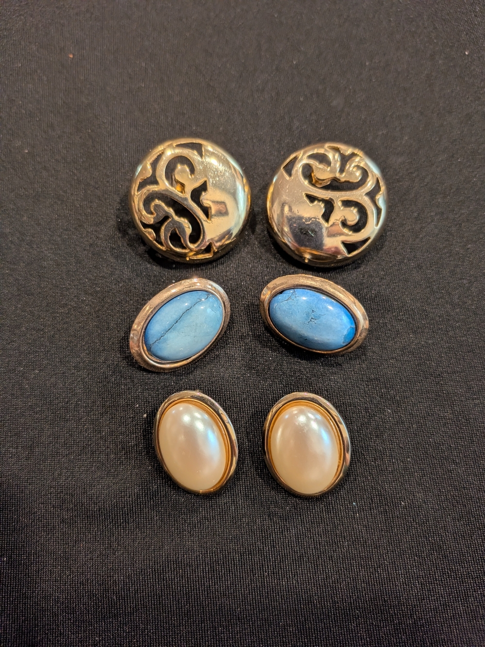 Set Of 3 Pairs Earrings